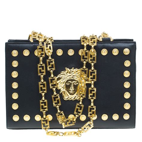 versace chain shoulder bag|Versace shoulder bag vintage.